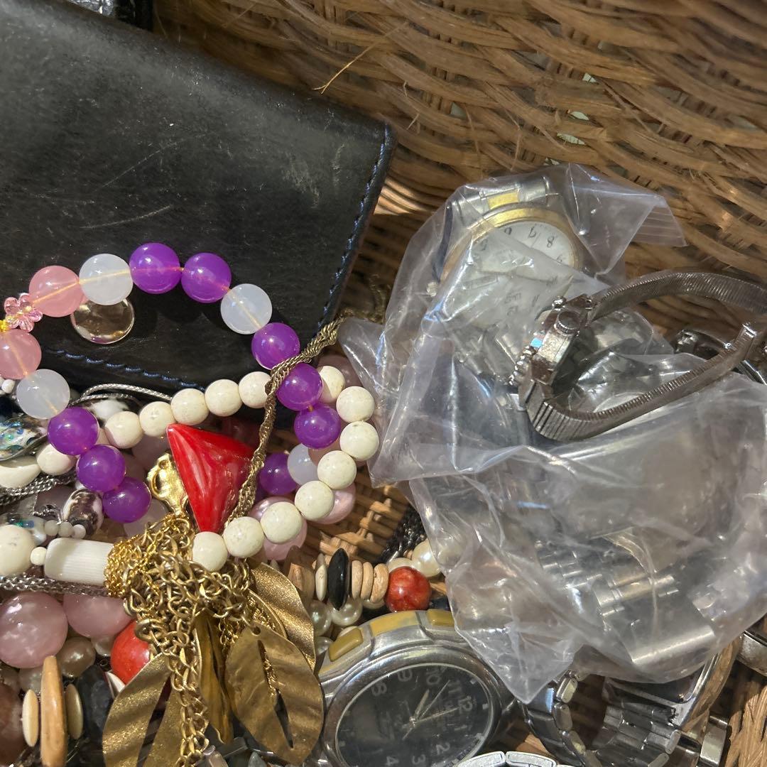 遺品整理・生前整理品】 アクセサリーセット ジュエリーボックス 時計