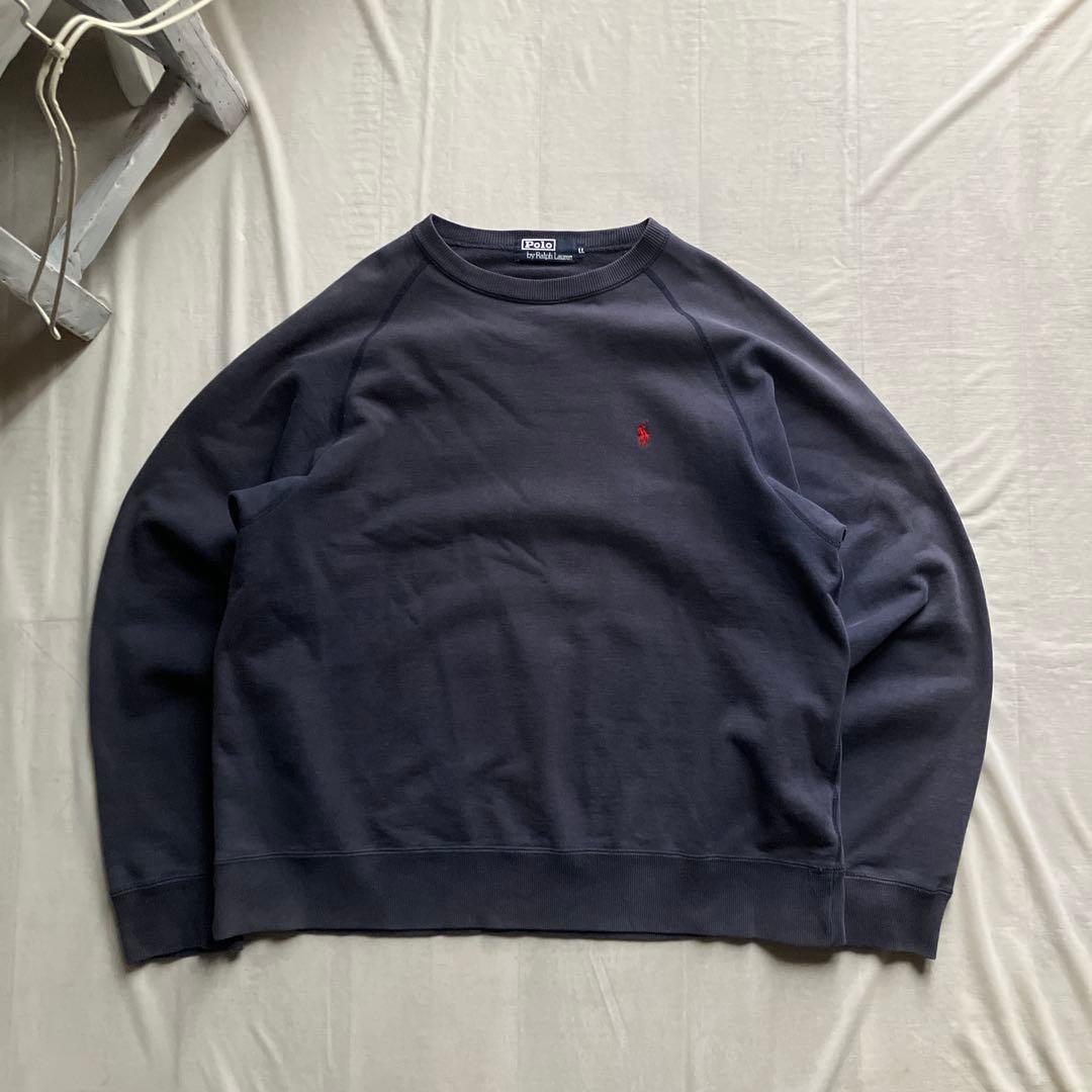 old Ralph Lauren /スウェット フェード ネイビー LL - メルカリ