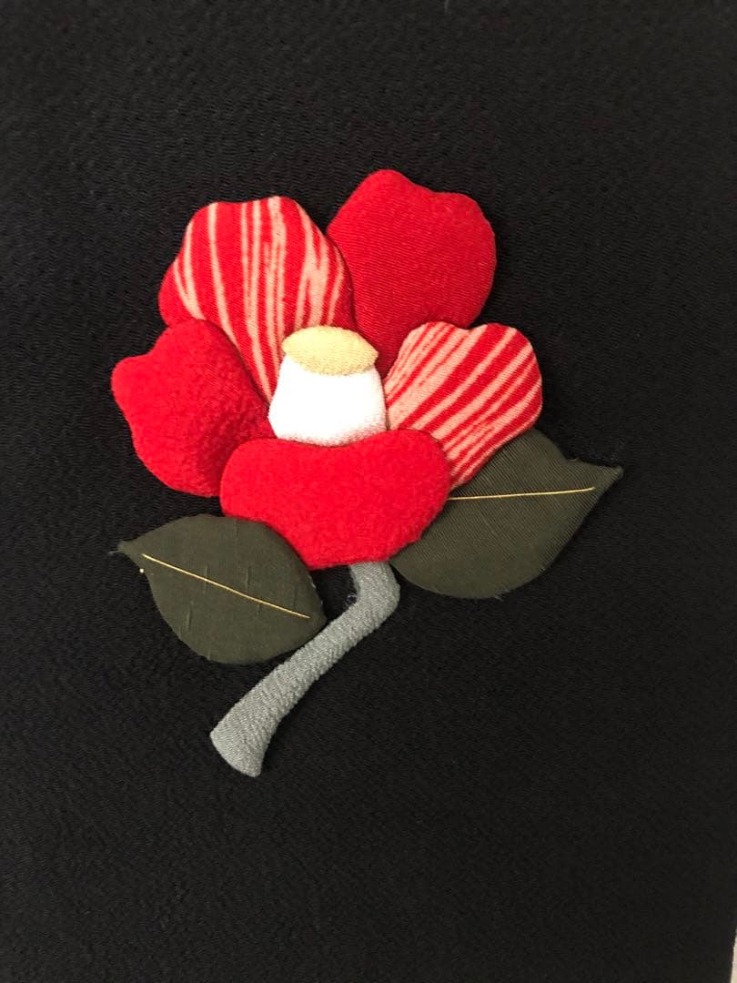 古布 押し絵タペストリー ねずみと小槌 縮緬細工 ハンドメイド