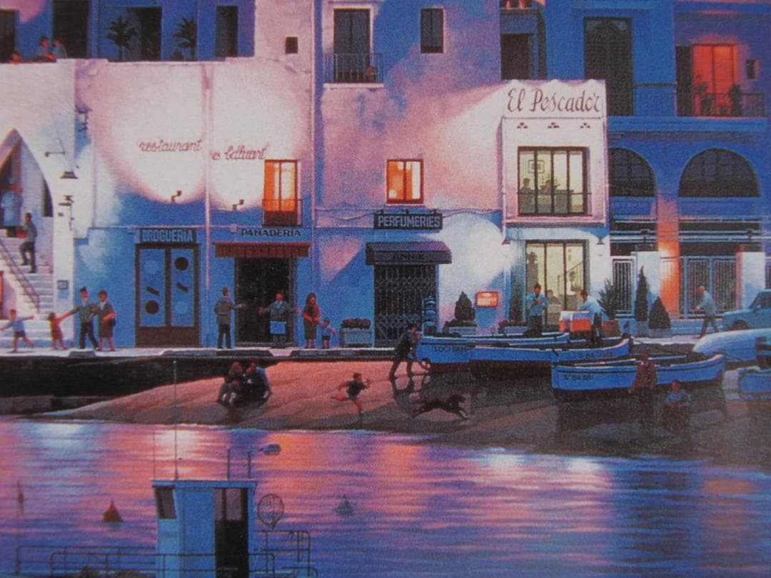 笹倉鉄平、【カダケス】、希少な額装用画集より、状態良好、新品額装付