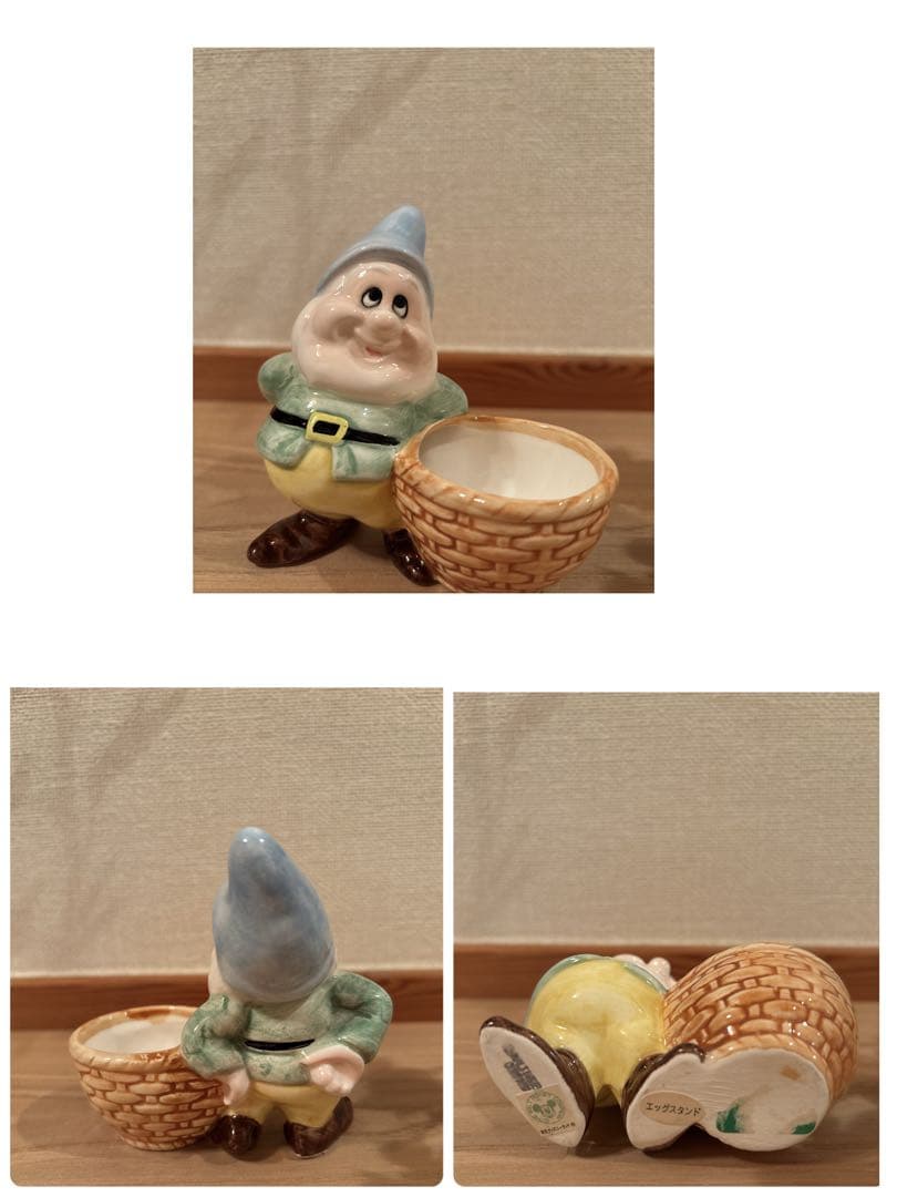 ディズニー白雪姫 7人の小人 陶器製置物セット 昭和レトロ - メルカリ