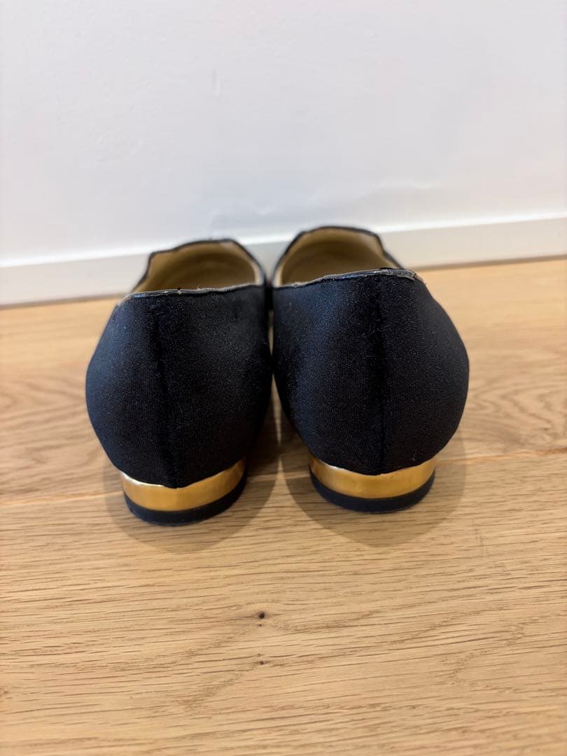 シャルロットオリンピア　フラットシューズ 黒　24.5cm（39） kitty