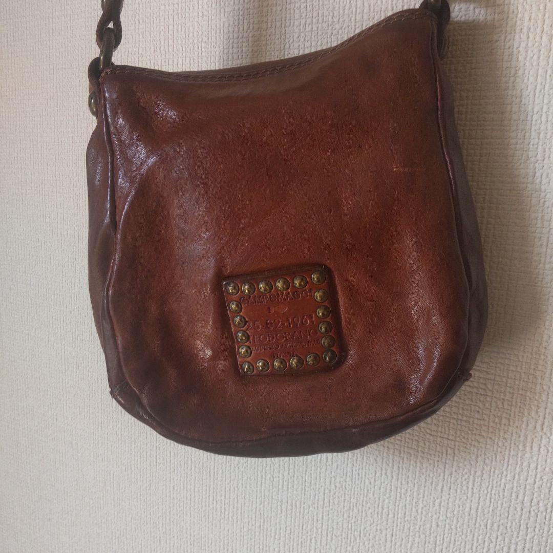CAMPOMAGGI カンポマッジ レザー ショルダーバッグ - メルカリ
