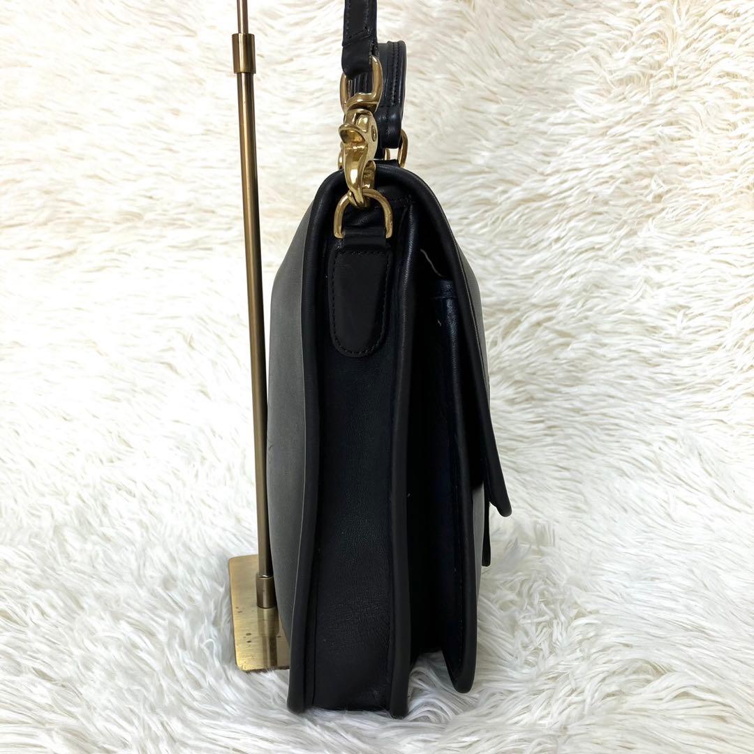 極美品】超希少 オールドコーチ 2way ショルダーバッグ 黒 アメリカ製