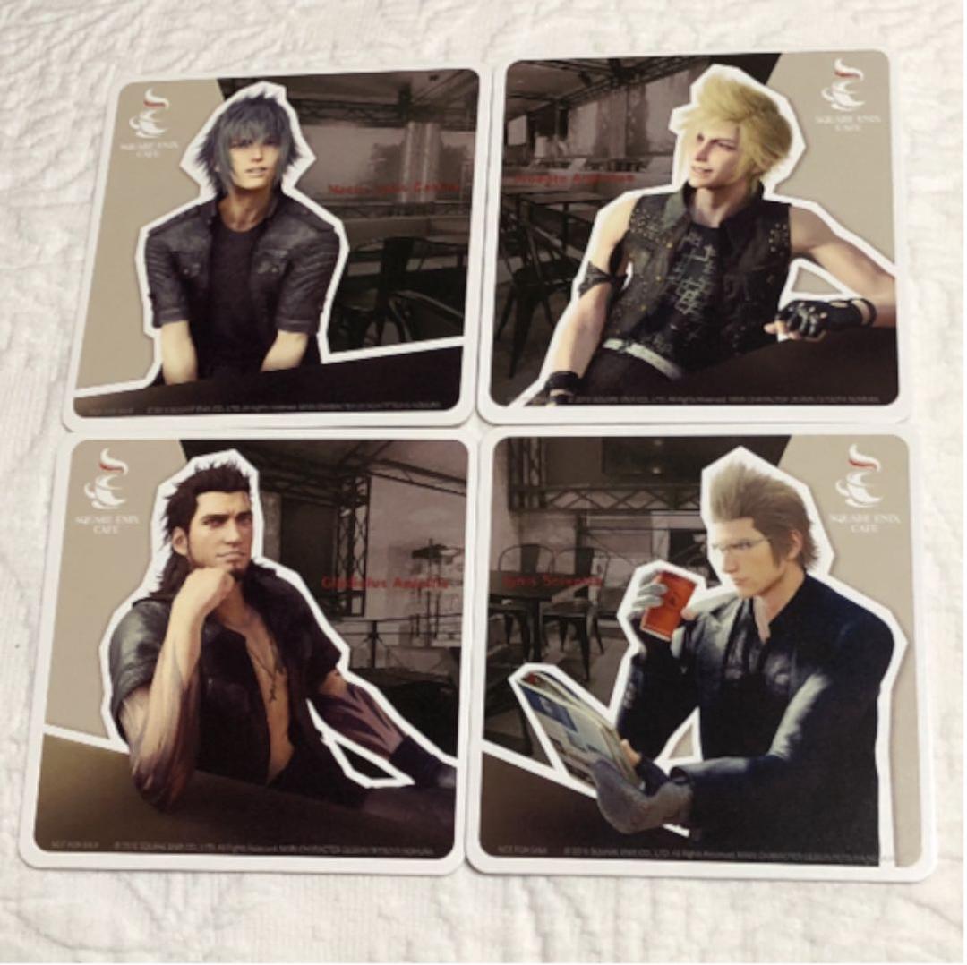 FF15 FFXV スクエニカフェ限定コースターVol.2全種4人セット ノクト