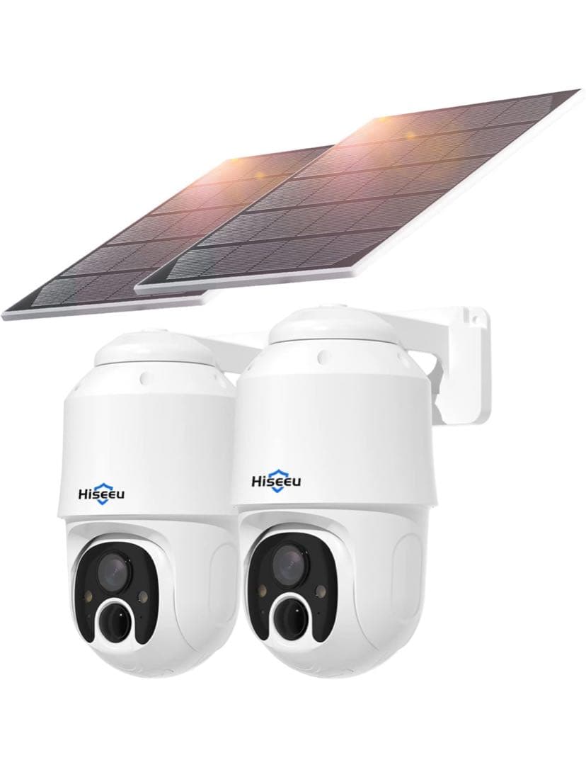 未使用Hiseeu防犯カメラソーラー ワイヤレス2台セット 楽天市場】【2台セットでこの値段！防犯対策助成金あり】Hiseeu 防犯
