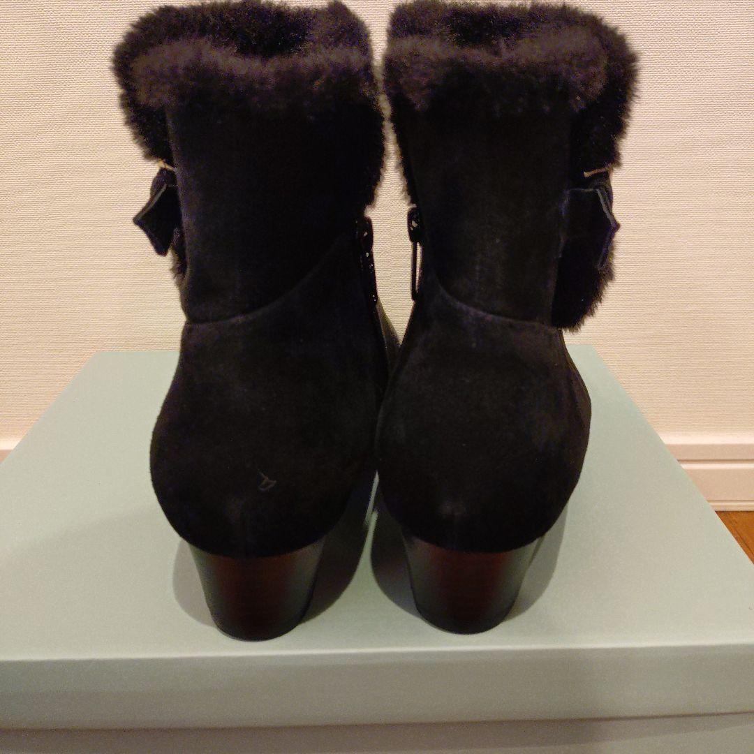 【新品・未使用】卑弥呼 ブラックファーブーティ 25.5cm