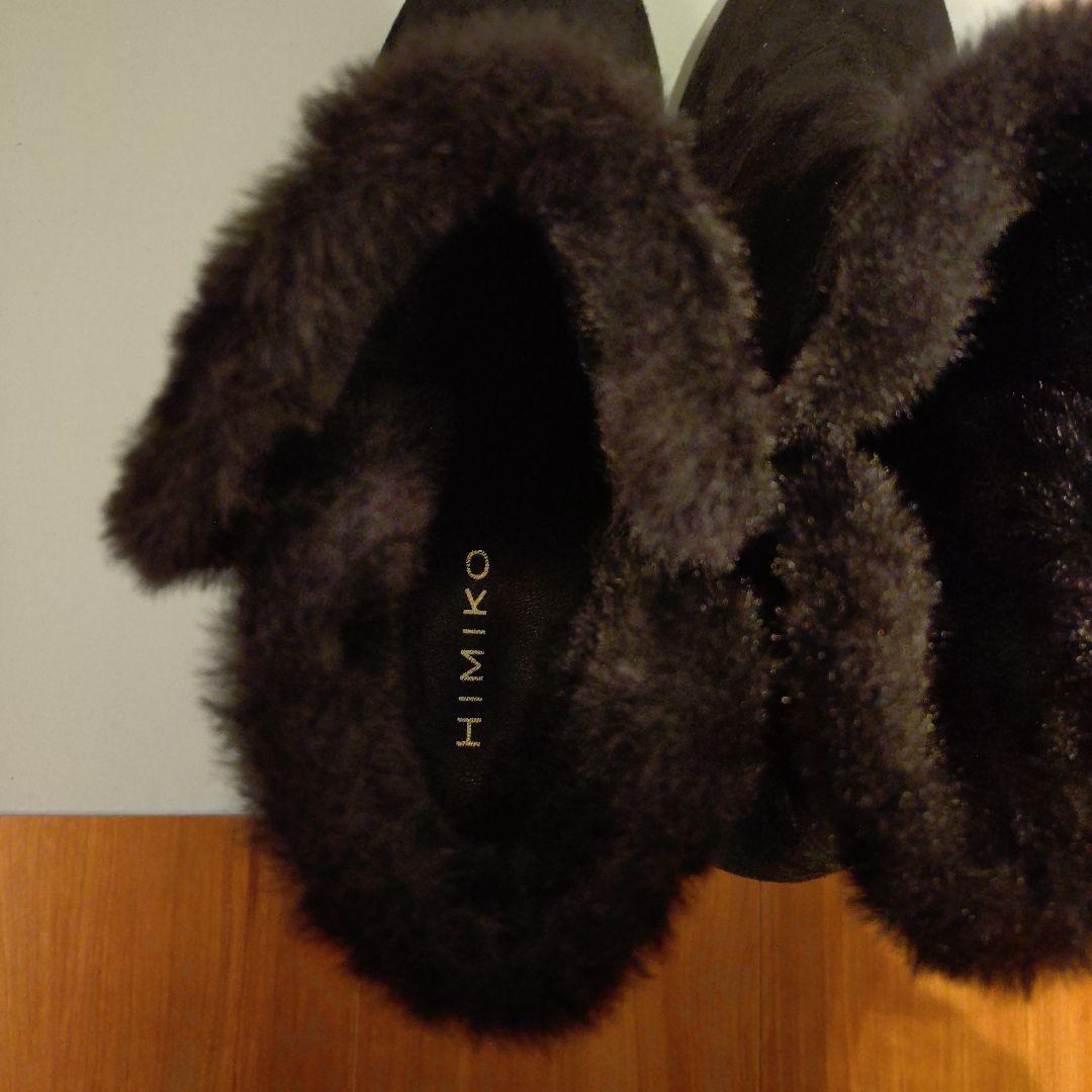 【新品・未使用】卑弥呼 ブラックファーブーティ 25.5cm