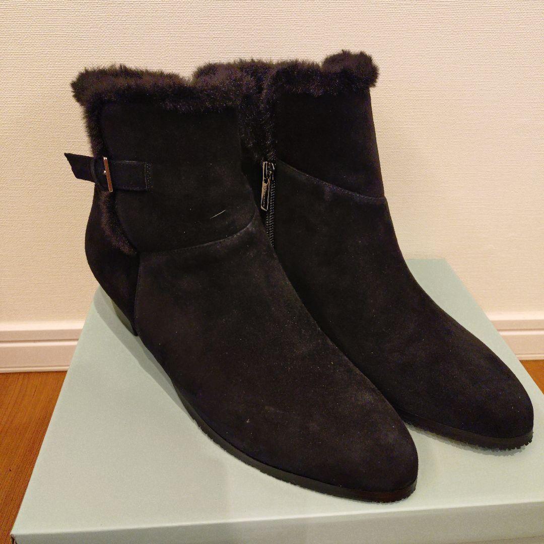 【新品・未使用】卑弥呼 ブラックファーブーティ 25.5cm