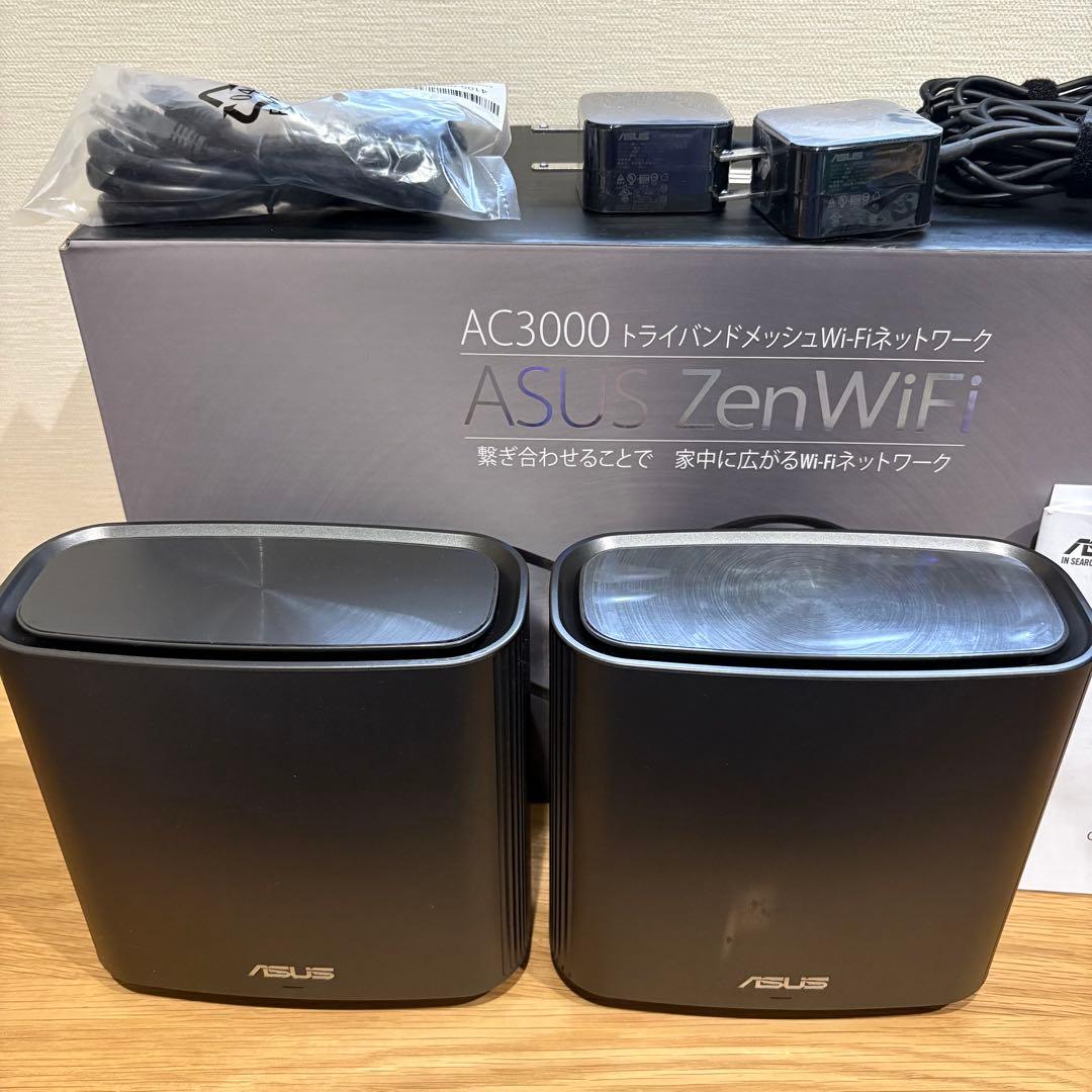 ASUS ZenWiFi AC3000 （CT8）トライバンドルーター 2台組 - メルカリ