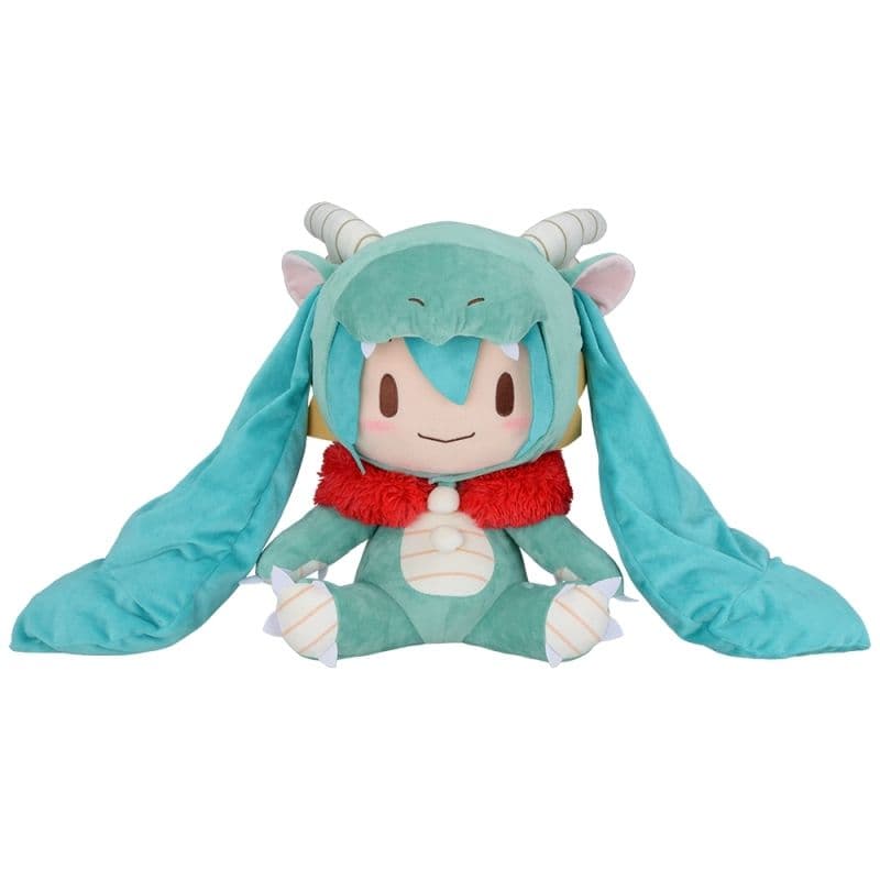 初音ミク 辰 2024 ふわぷち ぬいぐるみ LL セガ グッズ-ぬいぐるみ】ボーカロイド 初音ミク 辰2024 ふわぷち