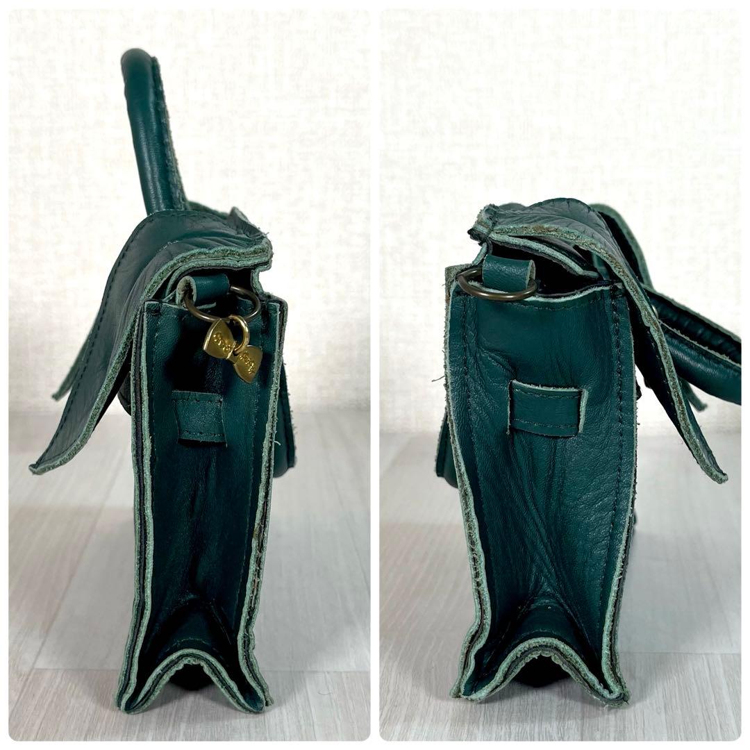 美品】あちゃちゃむ ムチャチャ うさ耳 ショルダーバッグ 2WAY レザー