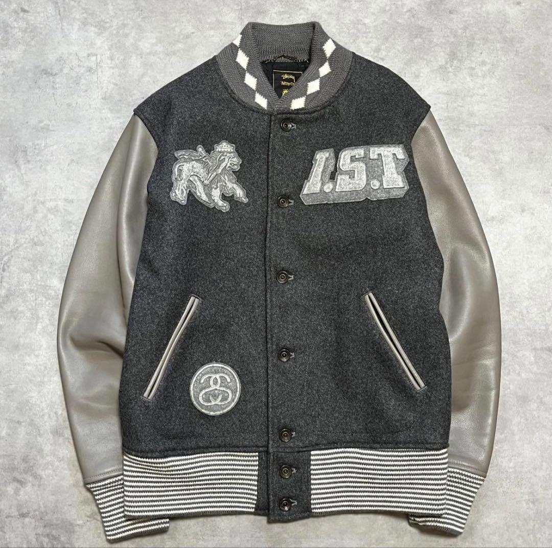 h*s様 Stussy Nexus7 30周年記念 バーシティ ジャケット スタ STUSSY NEXUS7 30th RETROSPECTIVE leather sleeve varsity jacket L