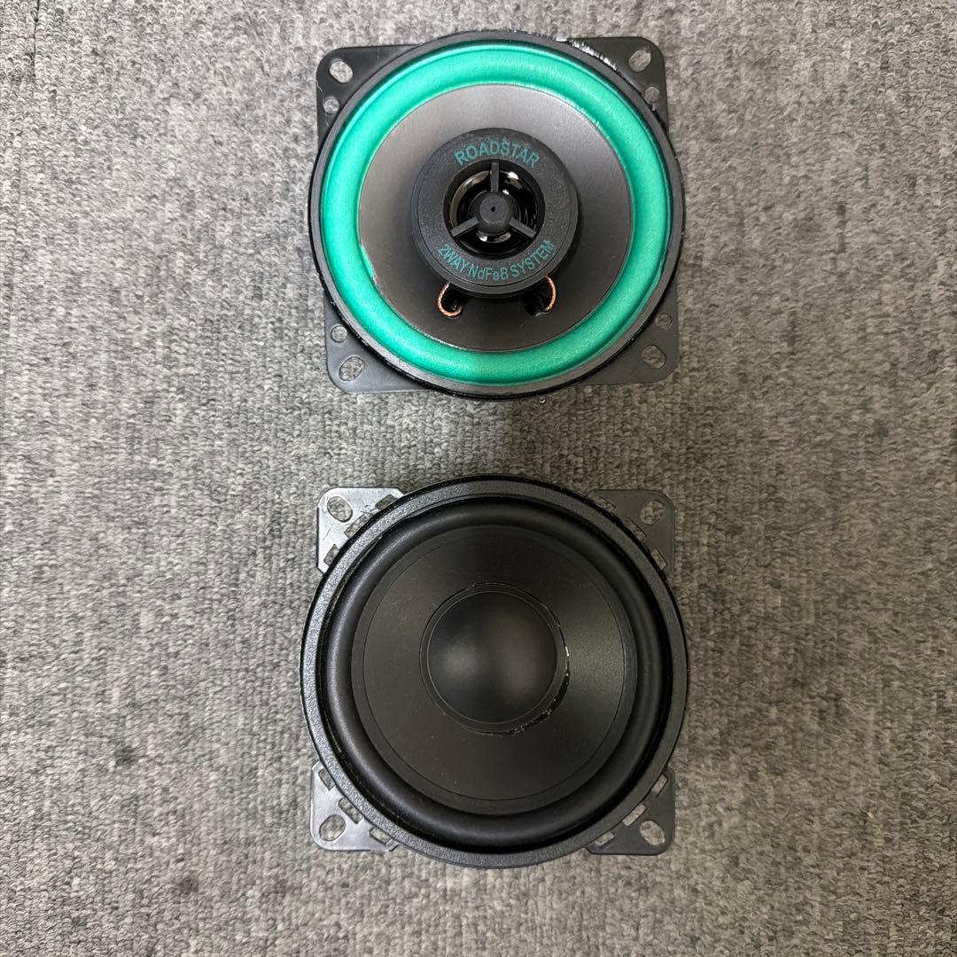 爆光ブルーネオンLED 4インチ スピーカー カバー スポーク メッキ