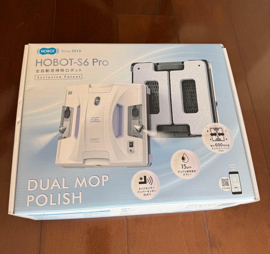 HOBOT-S6 Pro ロボット掃除機本体 Amazon | 【全自動の窓掃除】 HOBOT-S6 Pro ホボット 窓拭きロボット