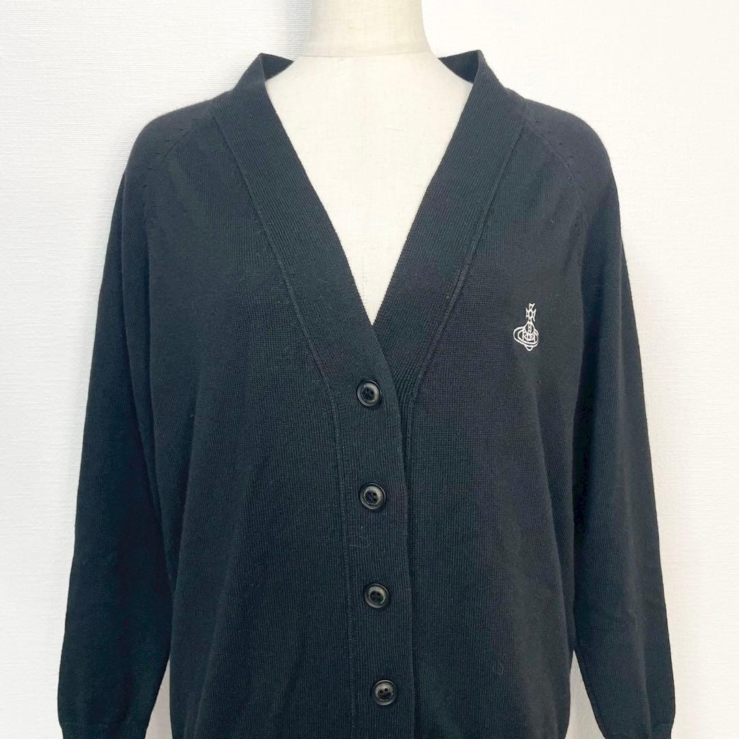 y2k❤️ Vivienne Westwood ロゴ刺繍 カーディガン 希少