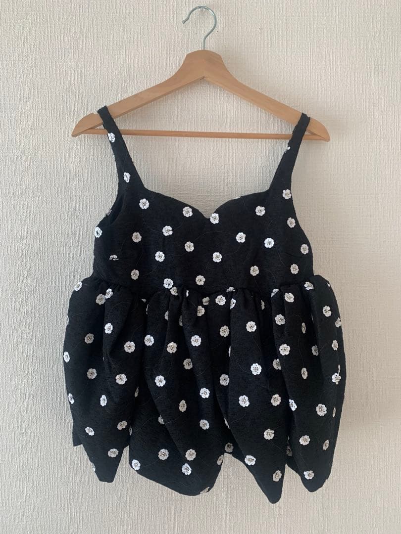 bibiy キャミソール　花柄 セール】【ZOZO限定】フラワー キャミソール リボン 小花柄