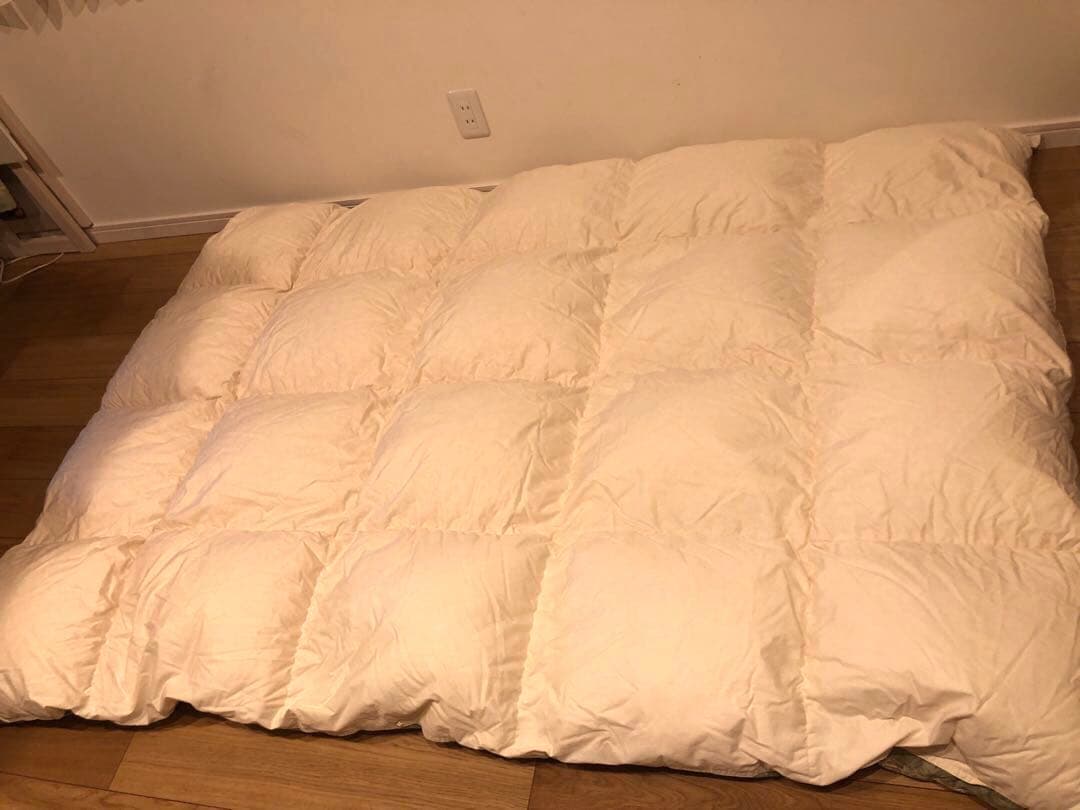 東京西川 ポーランドグースダウン90% クリーニング済 超長綿100% 1.4k