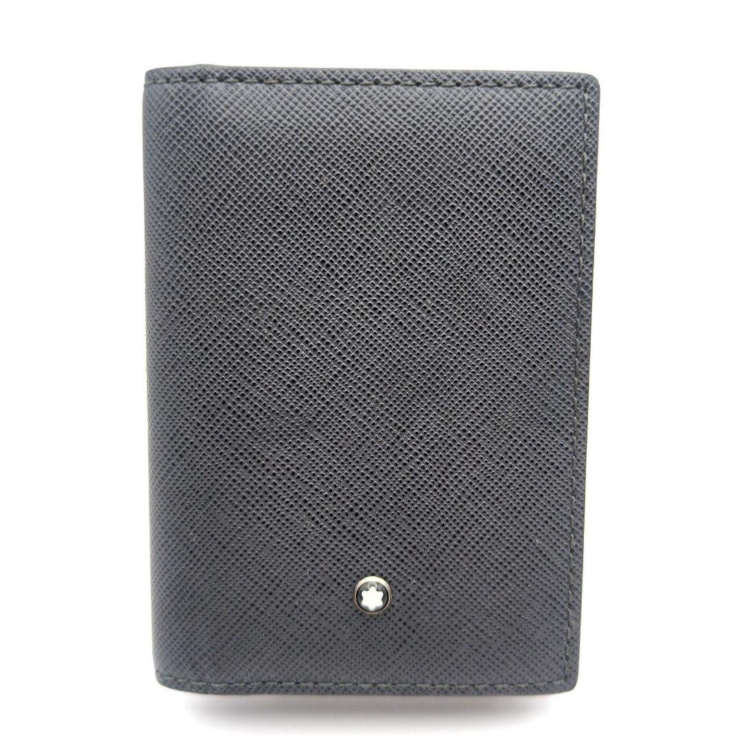 美品✨MONTBLANC モンブラン 名刺入れ カードケース 定期入れ グレー