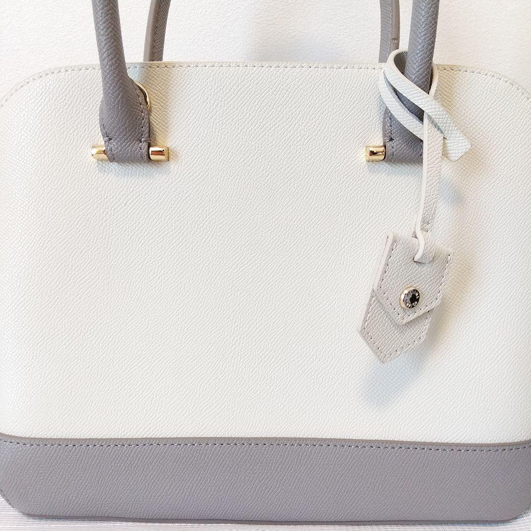 新品 ダイアナ ハンドバッグ ショルダーバッグ 2way 白 グレー バイ