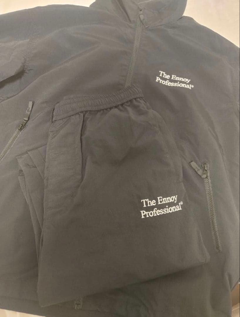 The Ennoy Professional 上下セットアップ the ennoy professional◇セットアップ/M/ポリエステル/ブラック/無地