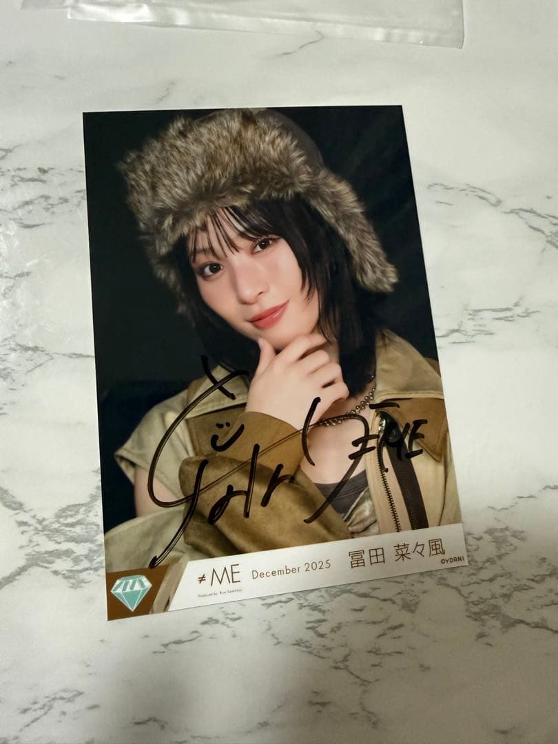 冨田菜々風 排他的ファイター 生写真 直筆 ヨリ アウトレット