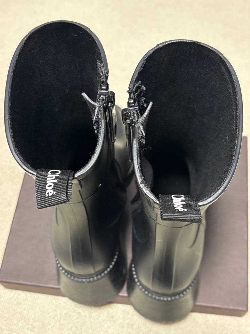 Chloé 37 ブラック 長靴・レインブーツの通販はau PAY マーケット