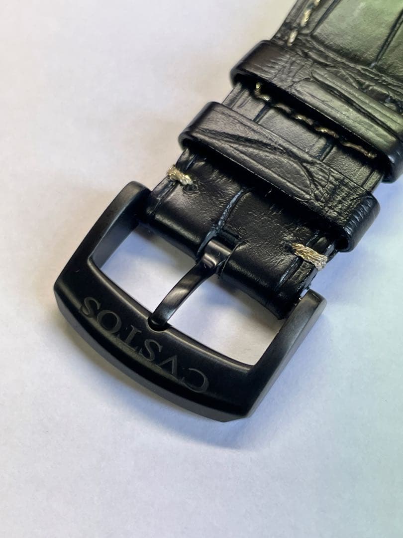 CVSTOS クストス アリゲーターストラップ ピンバックル付き