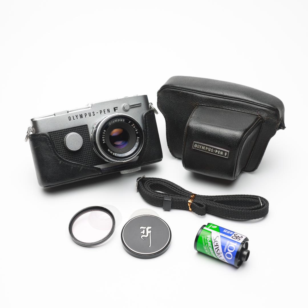 オリンパス ハーフ 一眼レフ PEN FT 純正ケース・花文字メタルキャップ GARIZ、オリンパス「PEN-F」用のボディケース - デジカメ Watch Watch