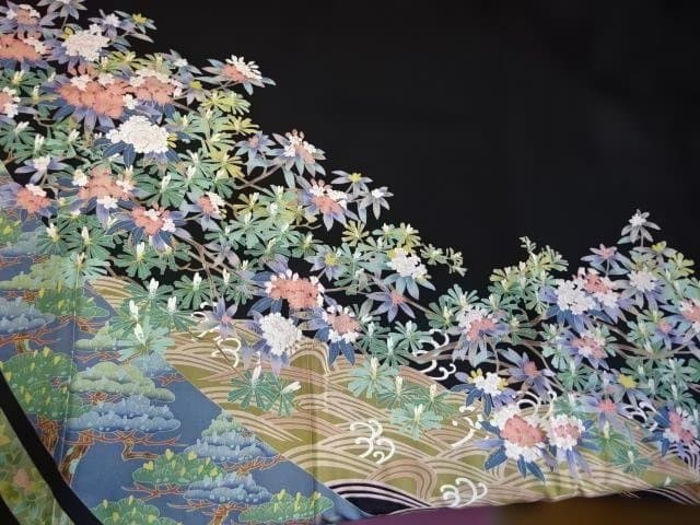 黒留袖 友禅染 落款入り さが美 - メルカリ