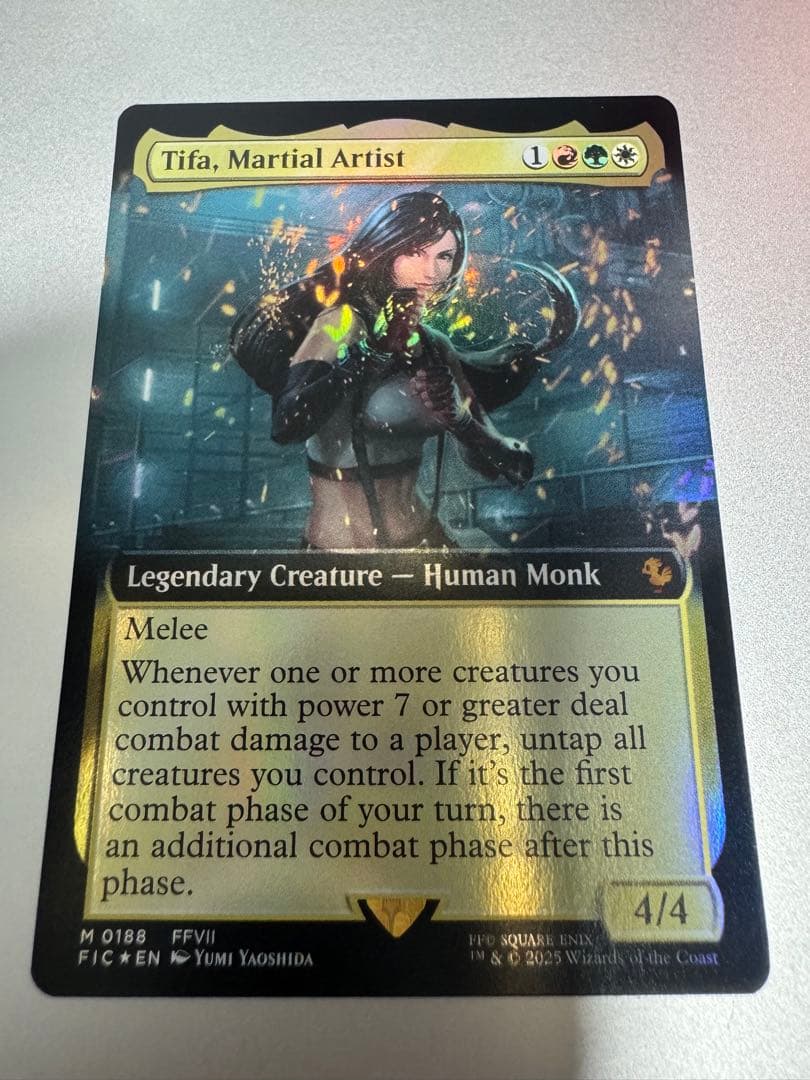 MTG Foil 拡張アート 格闘家、ティファ 英語 英)【Foil】格闘家、ティファ / Tifa, Martial Artist【FIC】 No.006
