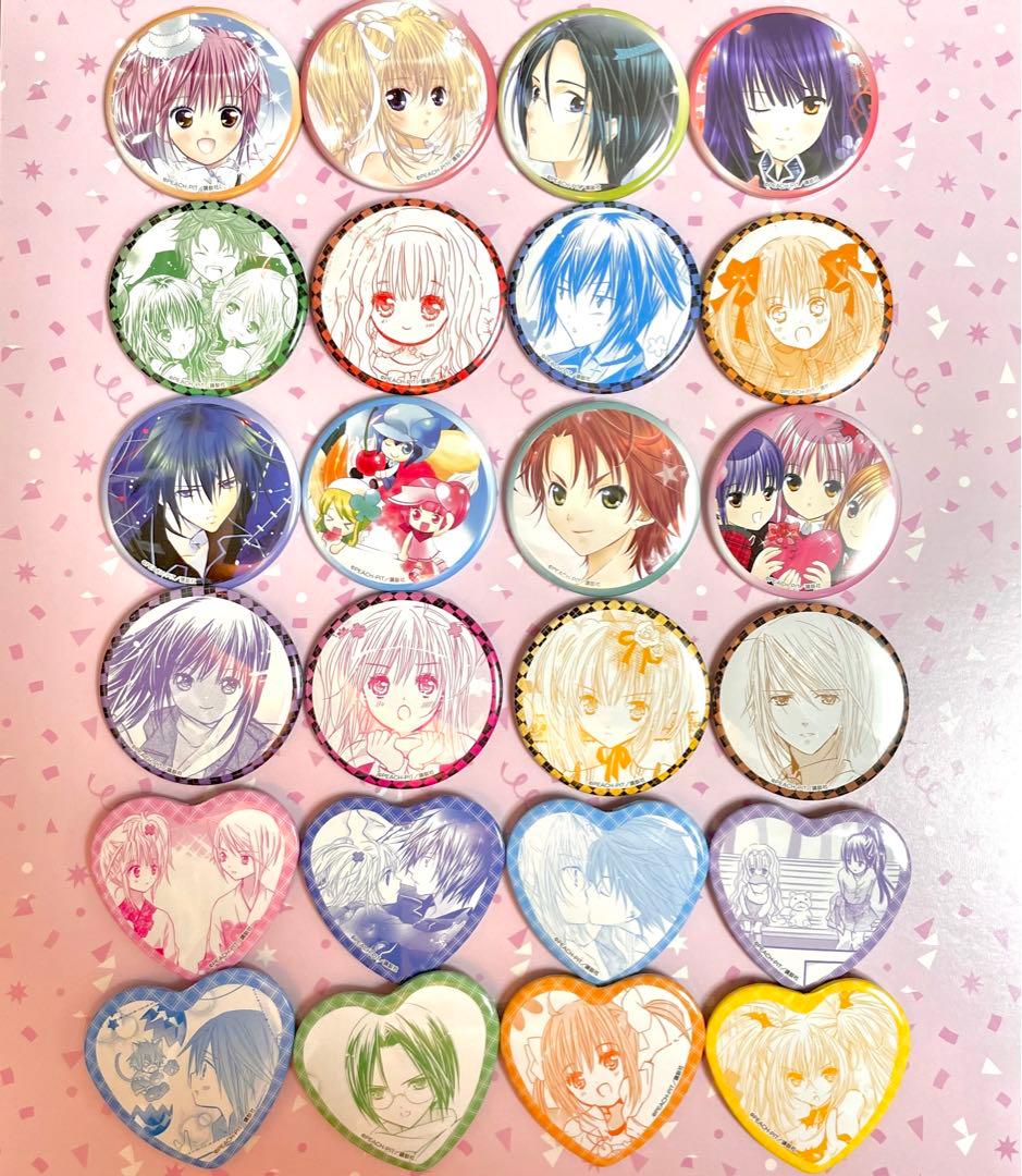 しゅごキャラ！プリンセスカフェ　ハート缶バッジ　トレーディング缶バッジ全種24点 しゅごキャラ！ハート缶バッジ