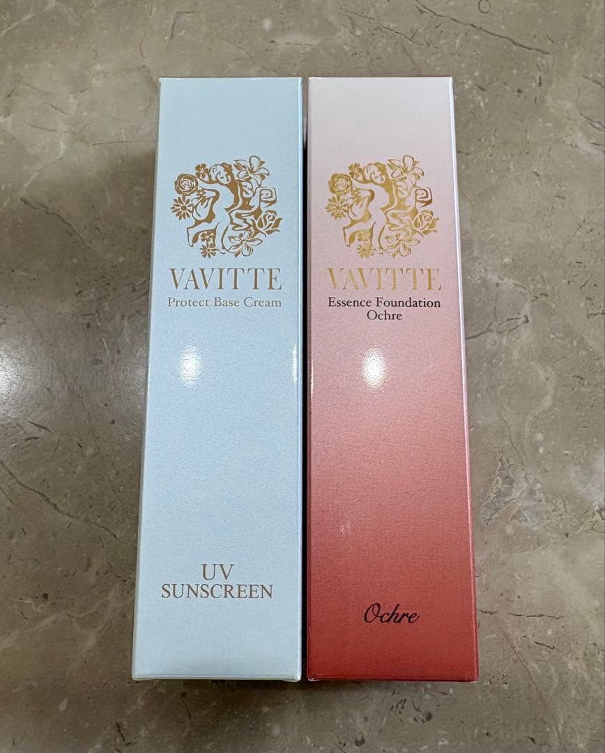 新品未開封　VAVITTE 下地&美容液ファンデーション（オークル）2点セット 公式]【シワ改善・美白】美容液ファンデーション 薬用クリアエステ