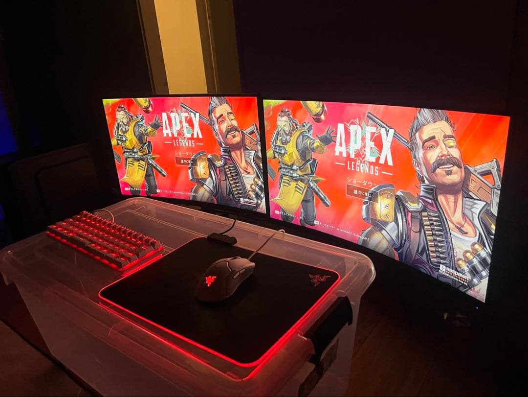 最終値下げ】ゲーミングPCフルセット(31.5湾曲モニター2枚) - メルカリ