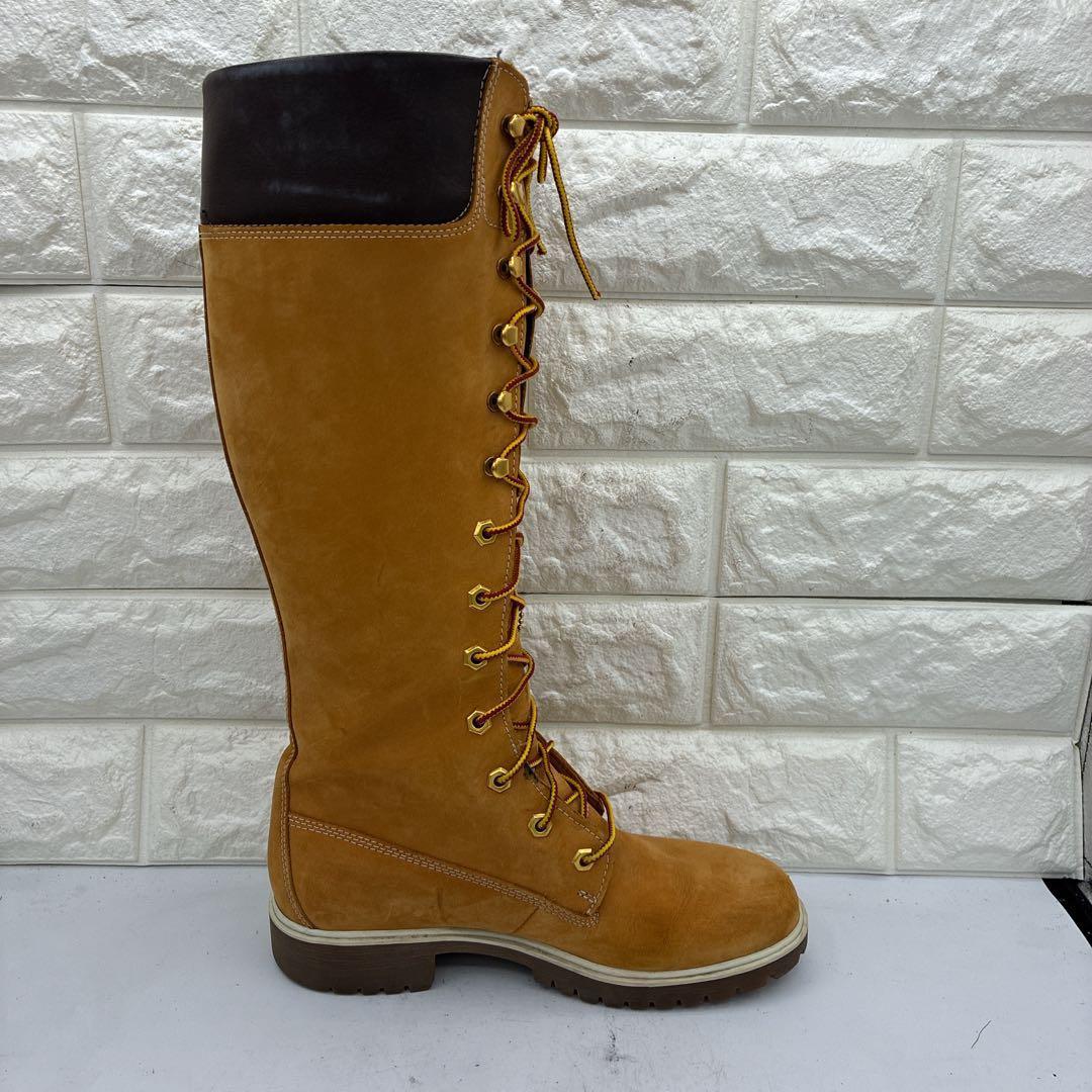 【良品】ティンバーランド ロングブーツ 23345 イエローヌバック 6.5W