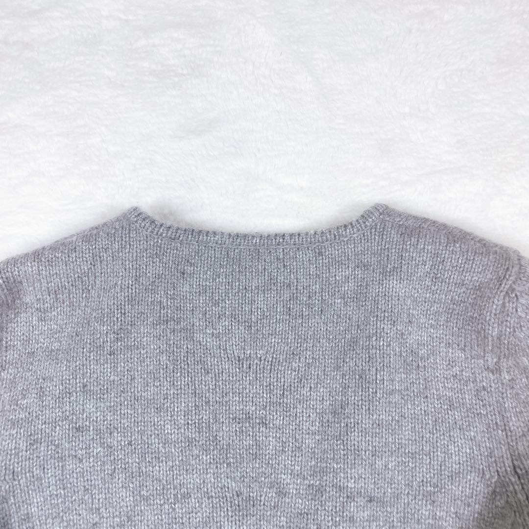 フォクシーブティック ダブルジップ カーディガン カシミヤ グレー