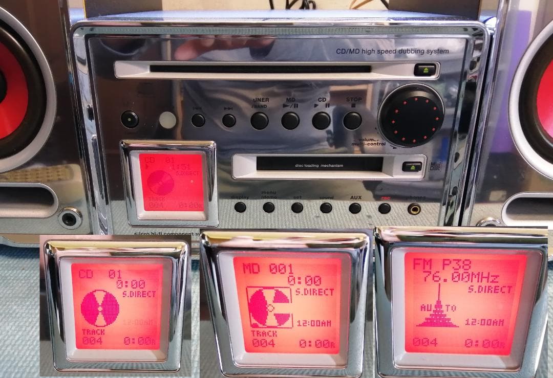 KENWOOD ミニコンポ RD-IT2000MD/LS-IT2000 動作良好 - メルカリ