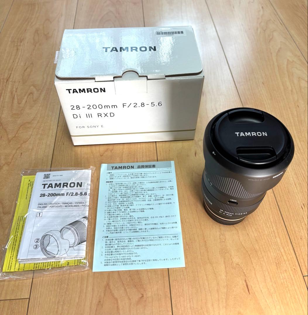 美品　TAMRON 28-200mm Di III RXD タムロン　sony Amazon.com : Tamron 28-200 F/2.8-5.6 Di III RXD for Sony