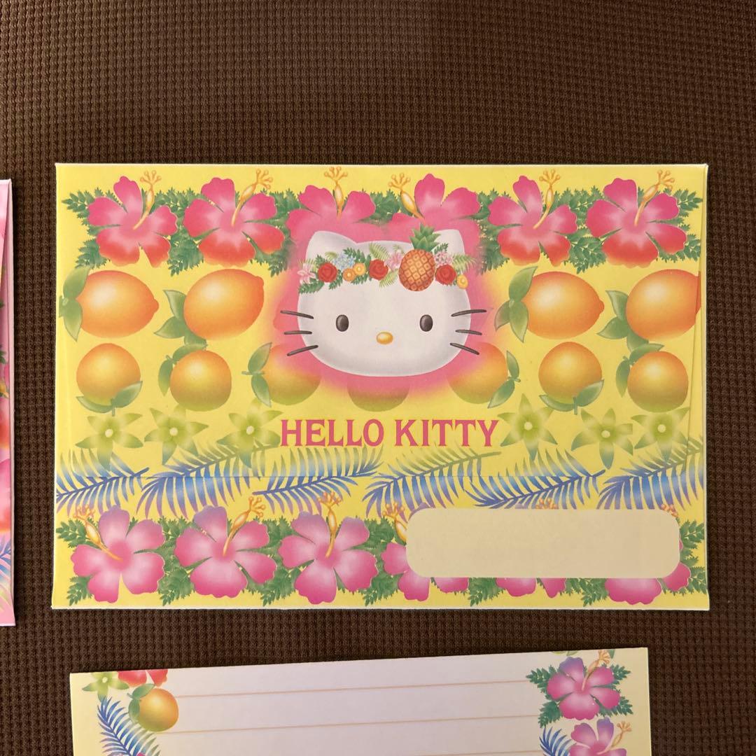 HELLO KITTY ハイビスカス ハローキティ レターセット 2001 希少レア