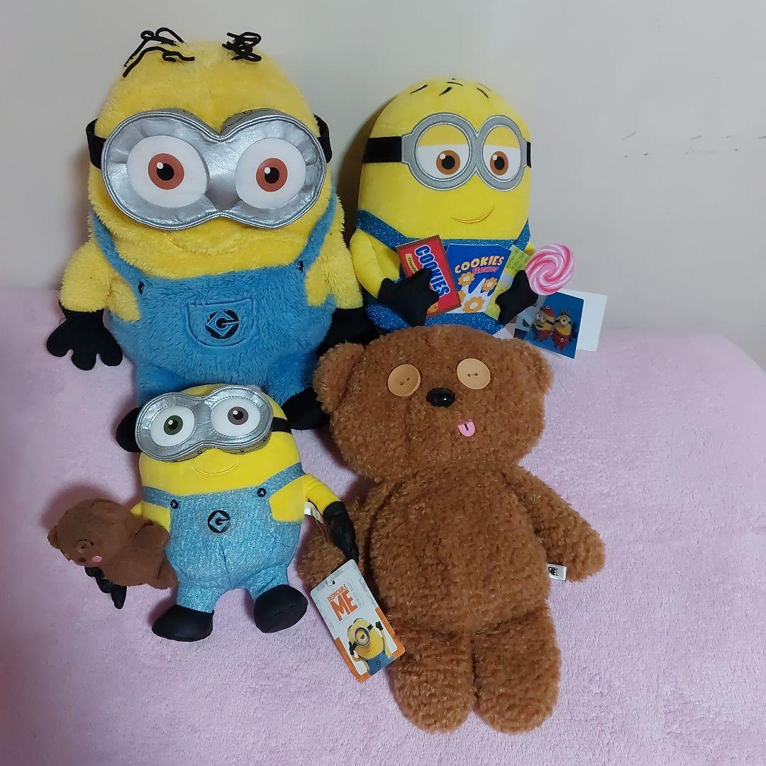 ミニオンボブとティムのぬいぐるみセット ミニオン Lぬいぐるみ“ボブ＆ティム” 〜チェックスタイル