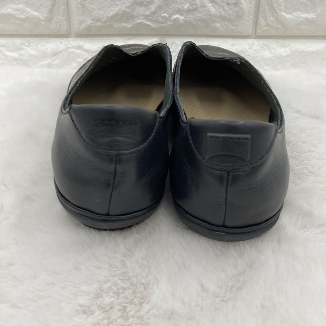 ❤️美品❤️CAMPER カンペール フラットシューズ Vカット 37 ブラック