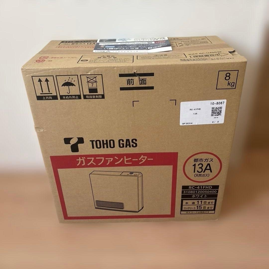 和*様 東邦ガス　ガスファンヒーター RC-41FHD ホワイト　都市ガス用 989f018801b37f2983507c091db541