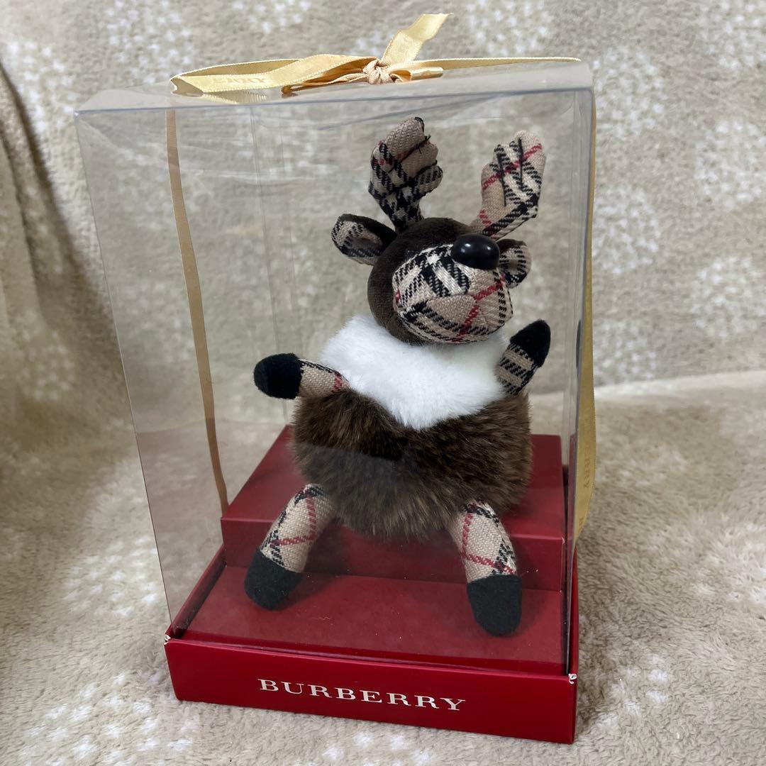 BURBERRY バーバリー ノバチェック トナカイ ぬいぐるみ ブラウン系