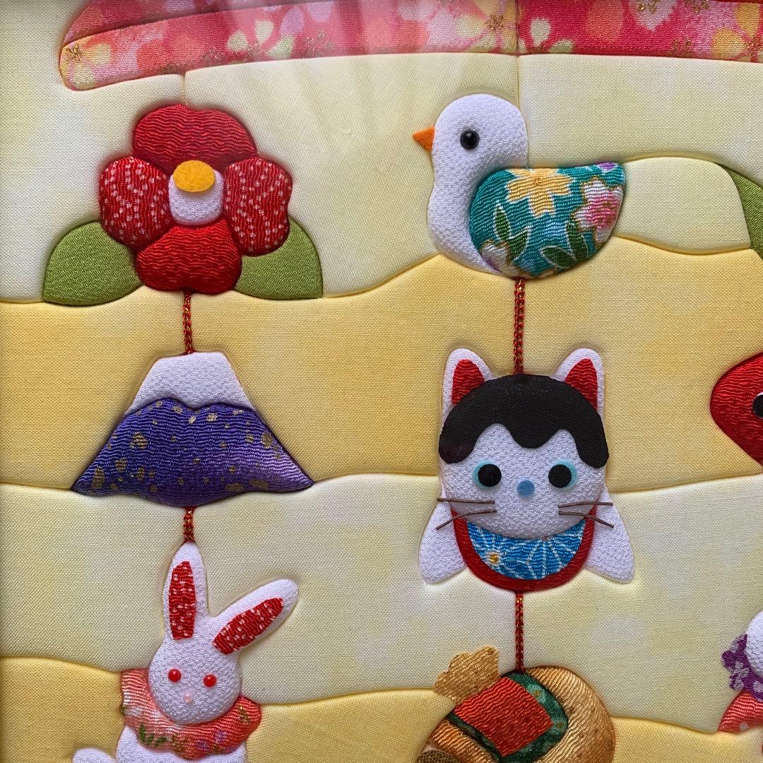 しあわせつるし飾り きめこみパッチワーク さくらほりきり