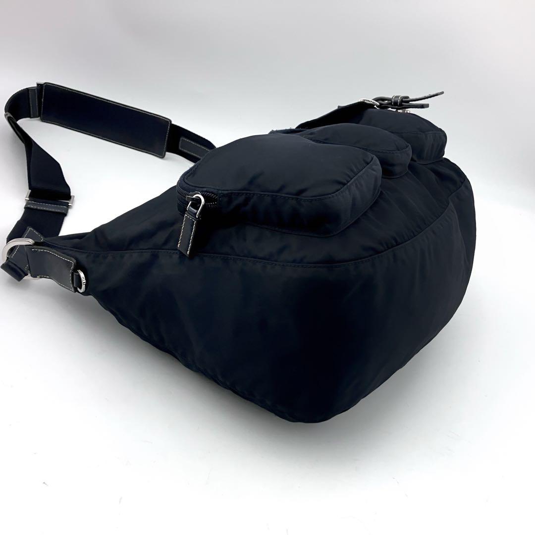 プラダ 3296 ナイロン テスート ショルダーバッグ 三角ロゴ ○BT0523