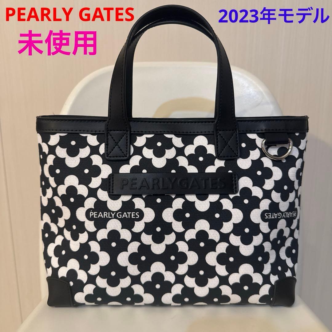 【とね】パーリーゲイツ　ジオメトリック　フラワー柄　カートバッグ とね様専用】パーリーゲイツ ジオメトリック フラワー柄 カートバッグ