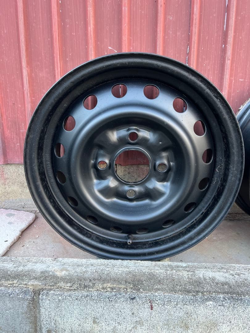 日産純正 14in 5.5JJ 114.3 スチールホイール 4本セット