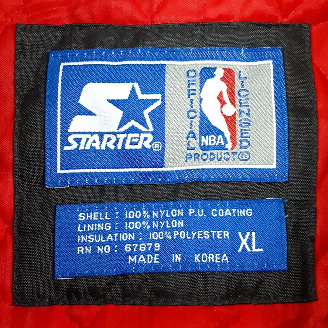 美品◎スターター ハーフジップジャケット ブラック 黒 レッド 赤