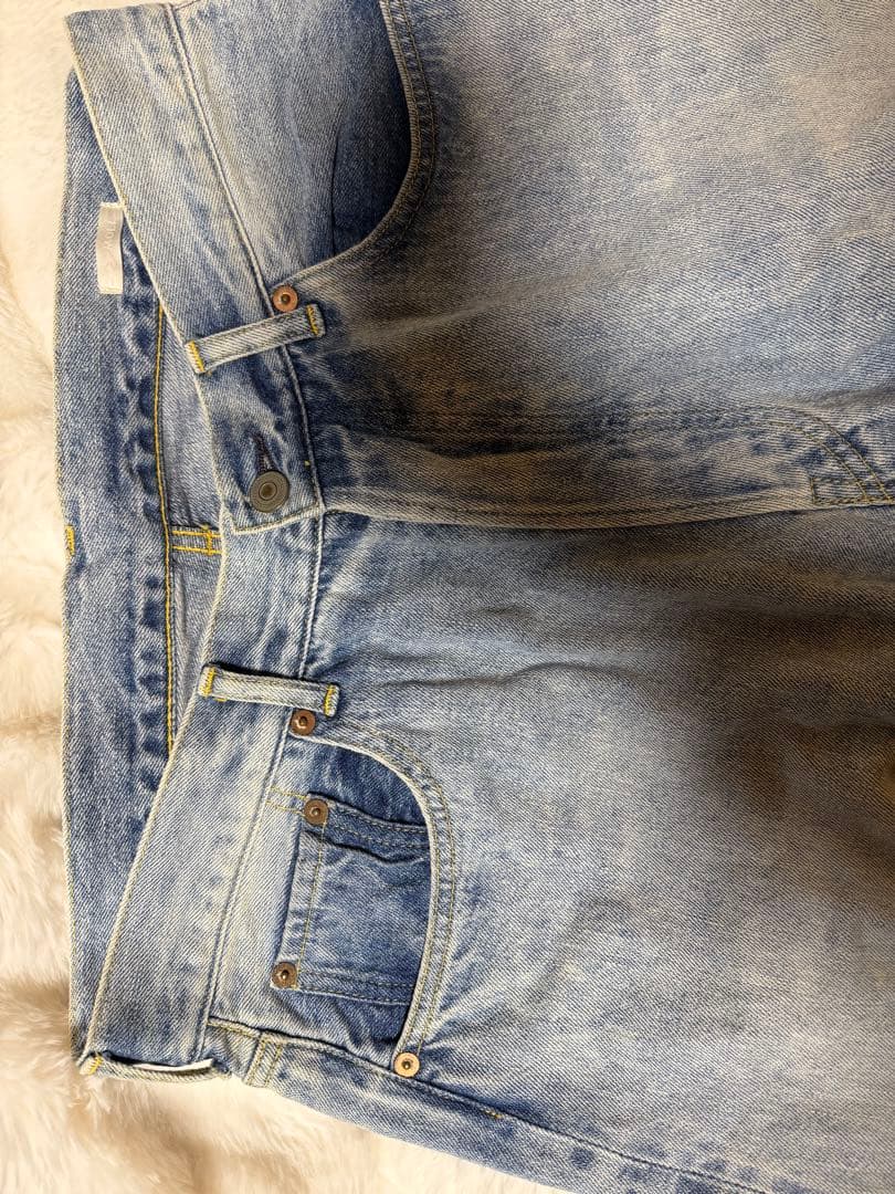 【試着のみ】COMOLI コモリ　デニム 5Pパンツ BLEACH ブリーチ COMOLI (コモリ) デニム 5Pパンツ BLEACH