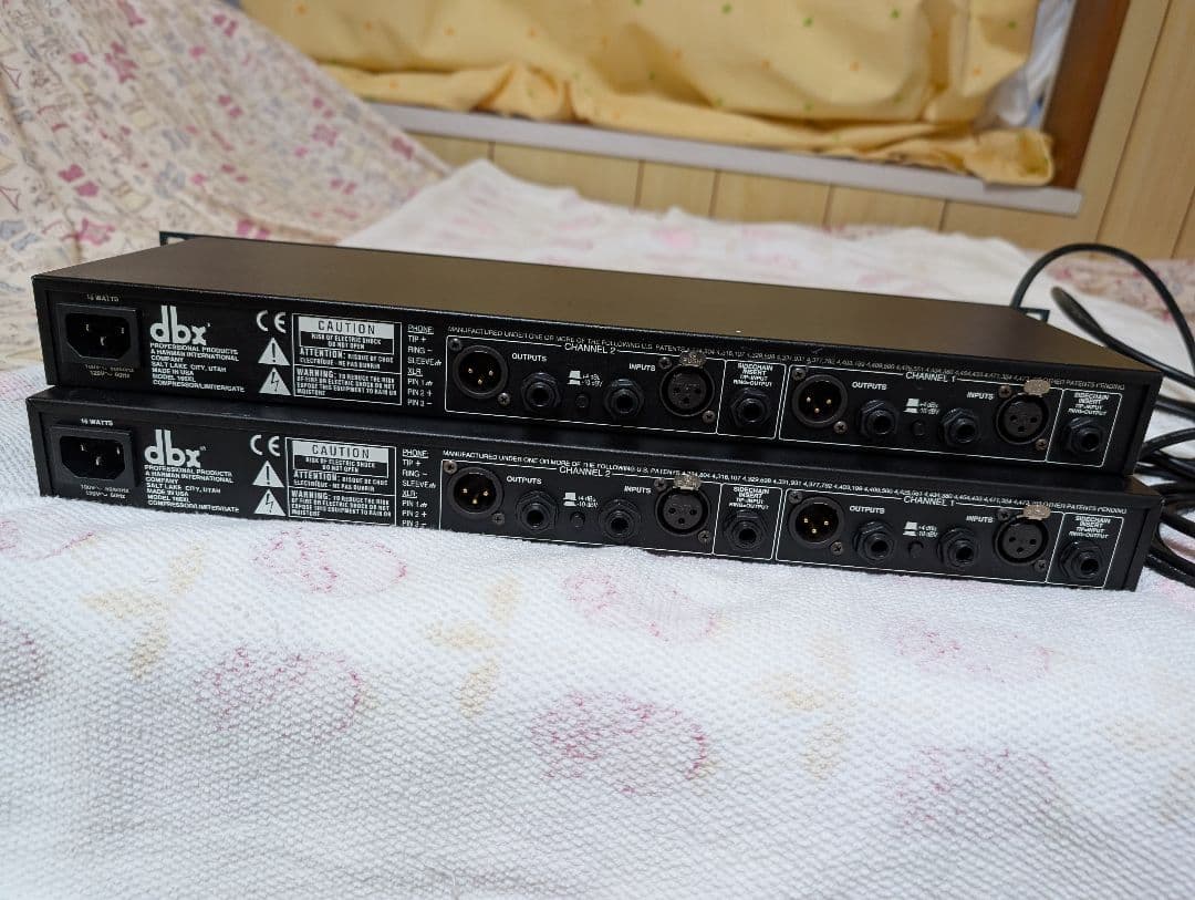 J*n様 dbx　166XL プロセッサー XLR端子付き　２台セット Rack Mount DBX 166XL Dual Channel Compressor Limiter Gate